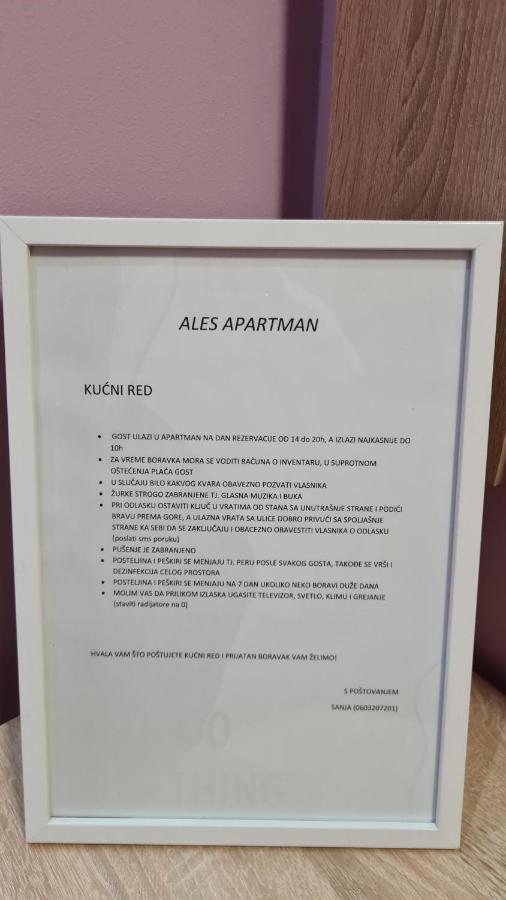 Ales Apartman Sombor Ngoại thất bức ảnh